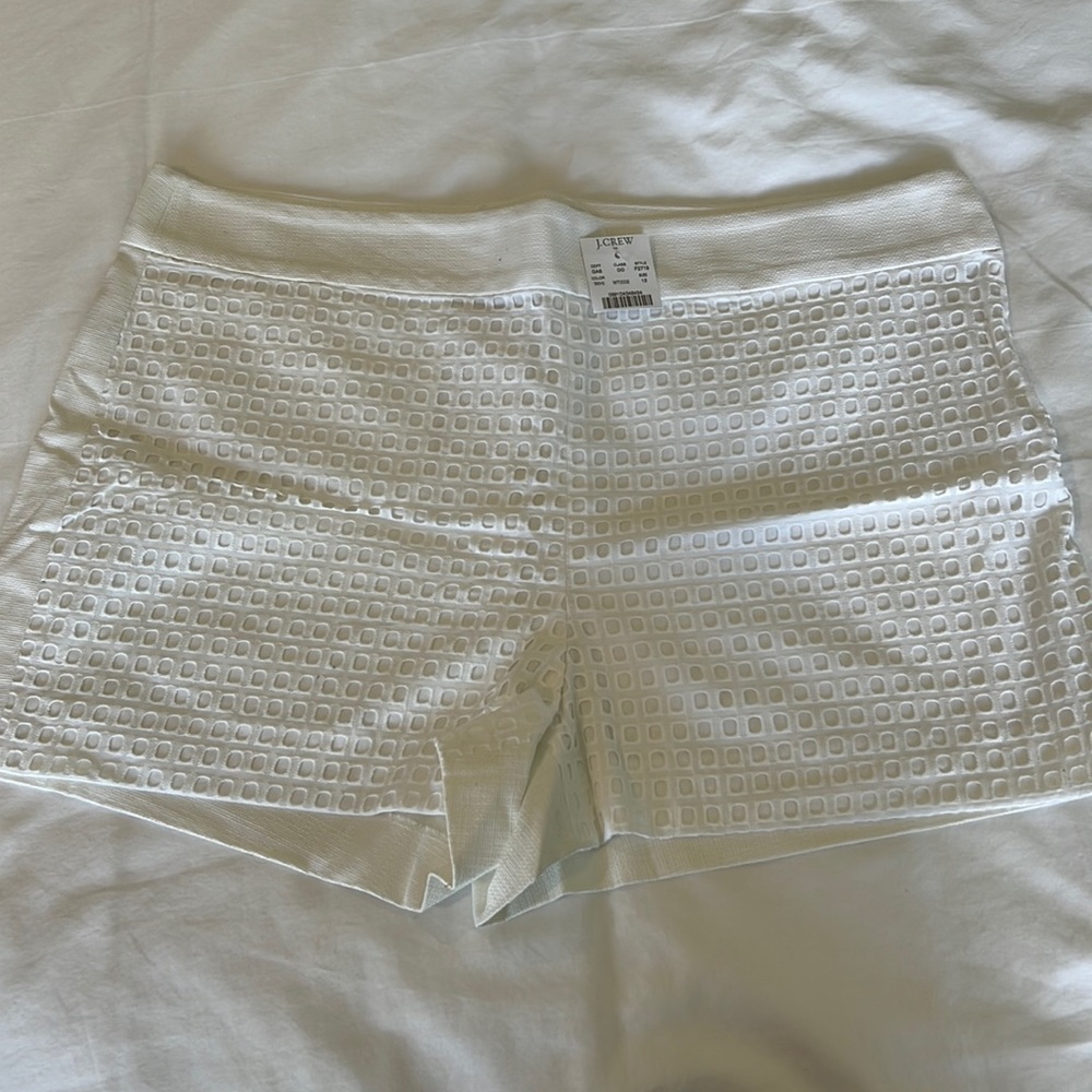 NEW WITH TAGS JCrew white shorts. Size 12